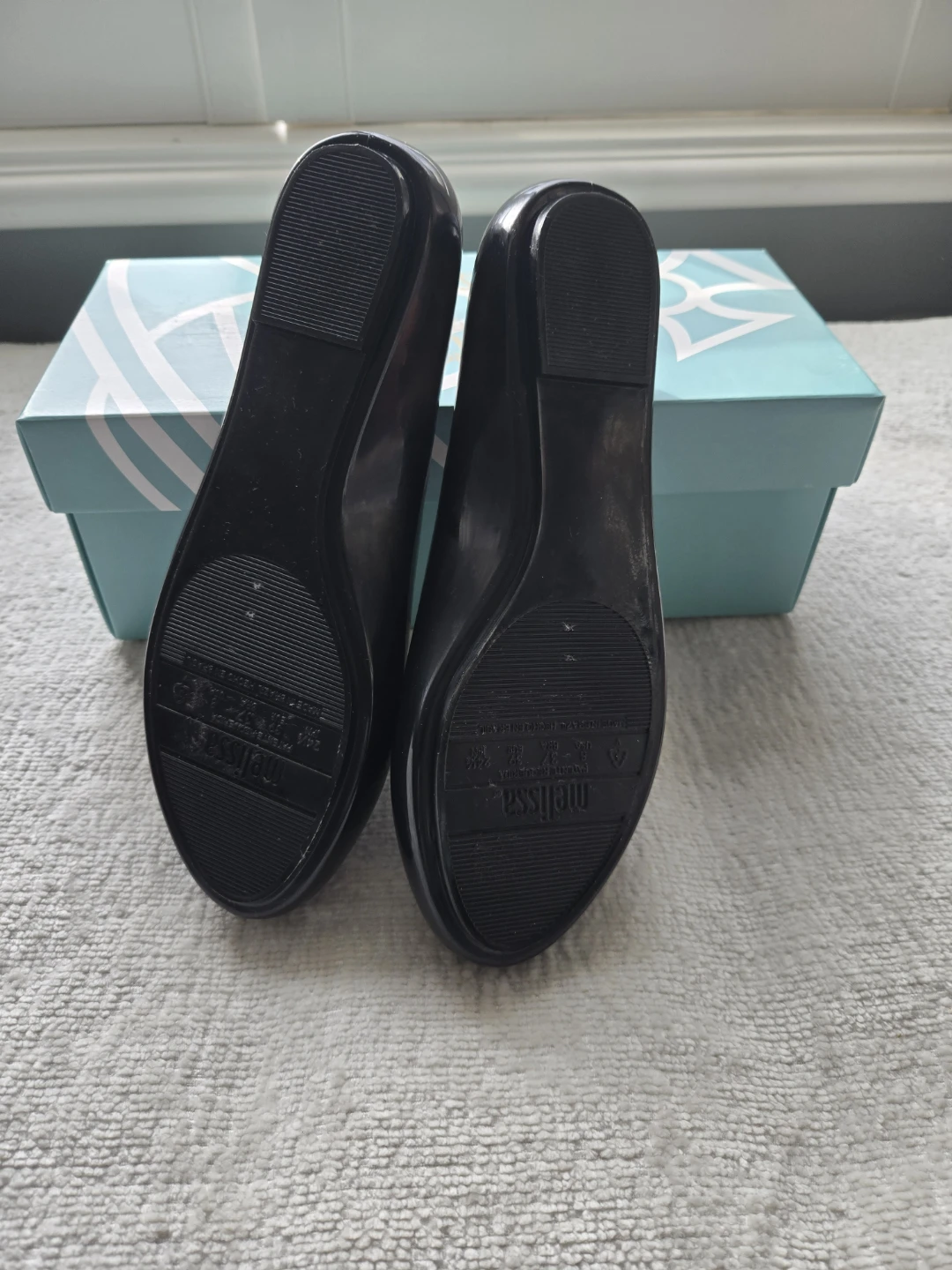Vivienne Westwood Melissa Black Jelly Flats - Size 8 - photo 3
