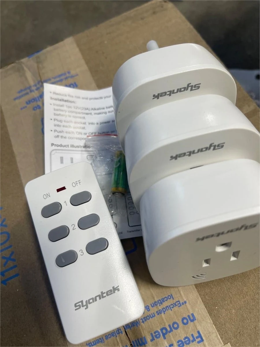 Syantek Remote Control Outlet Set (3 Plugs + Remote) - photo 5