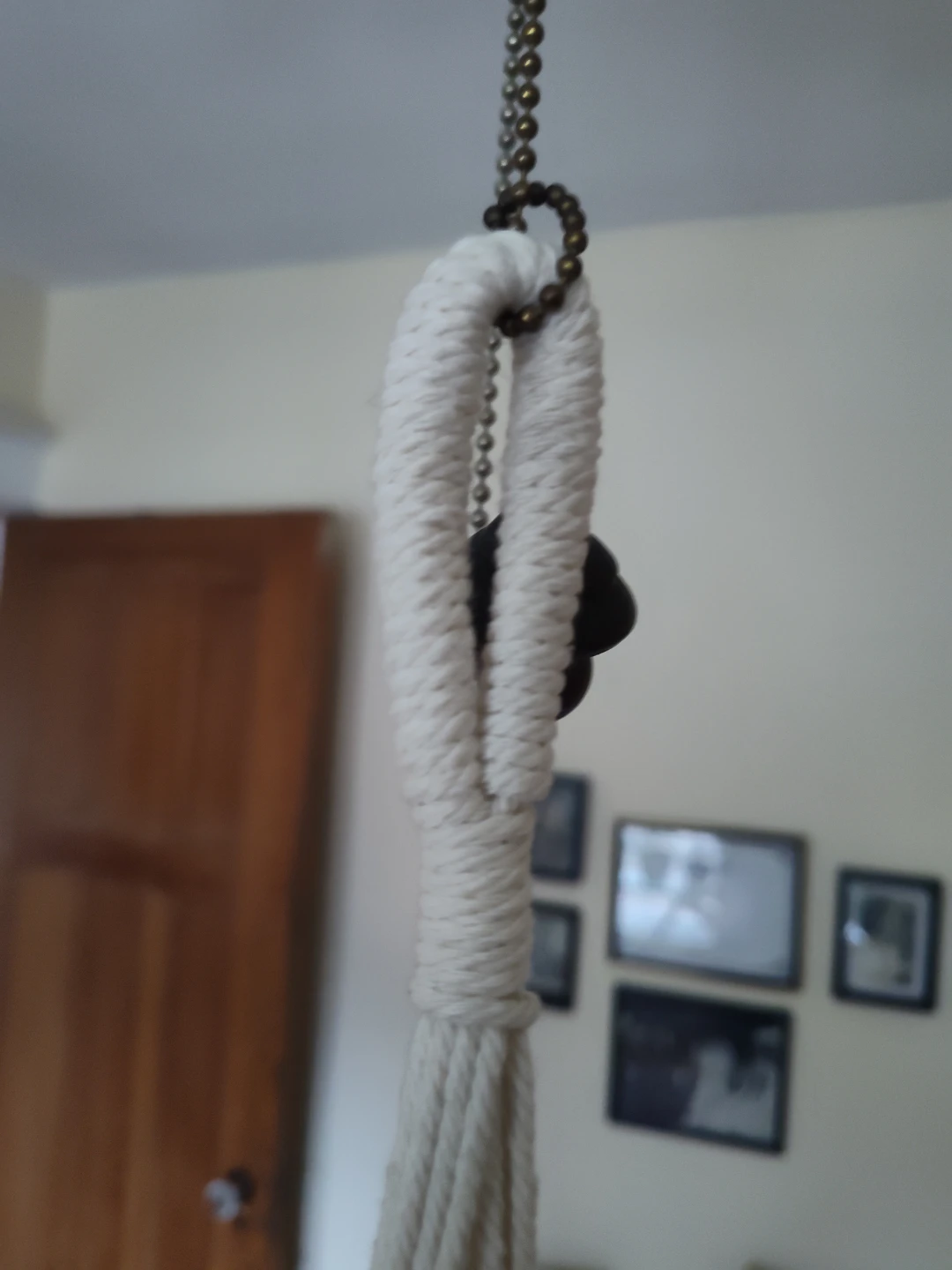 Macrame Plant Hanger with Beads - photo 2