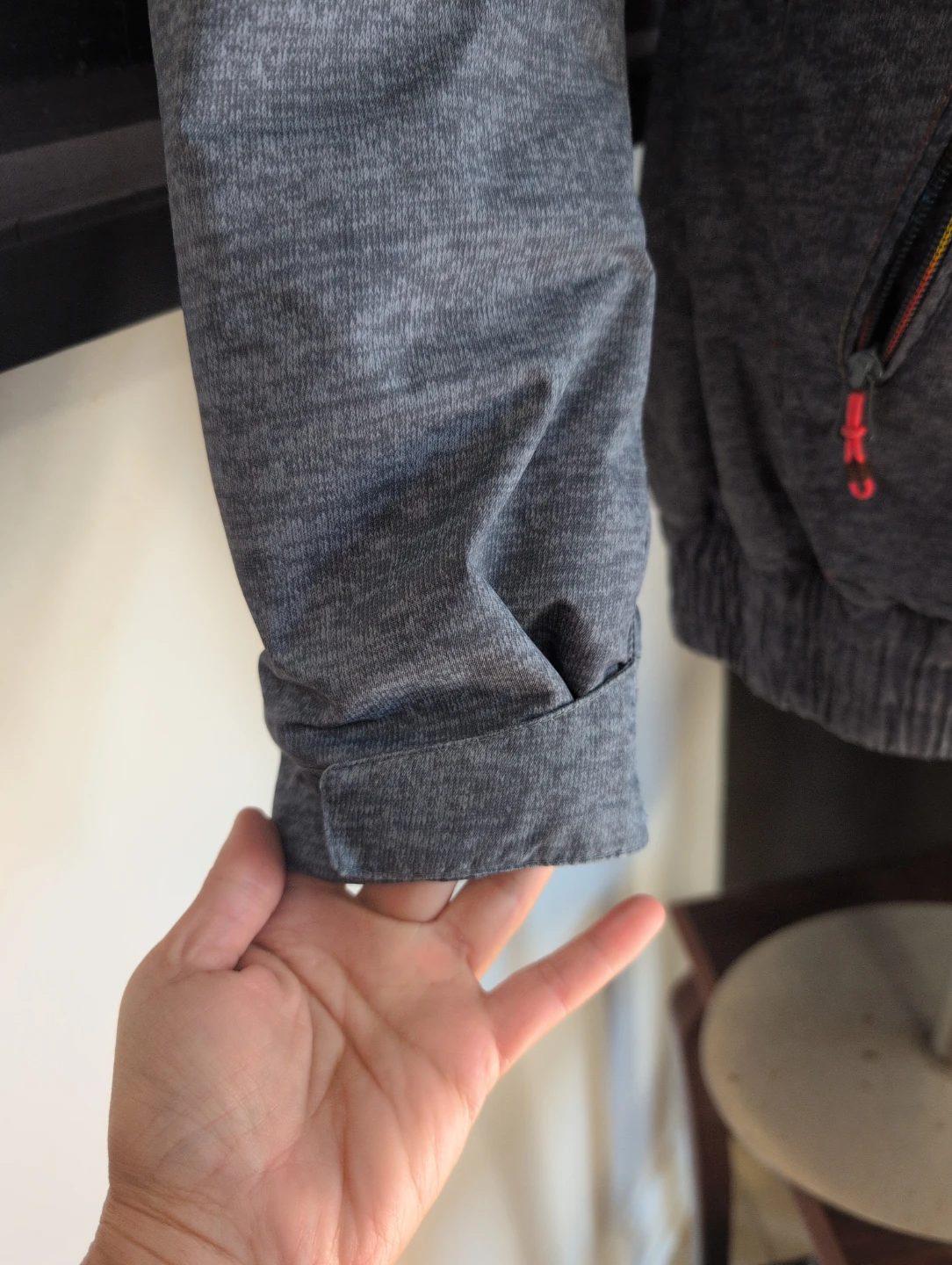 Women's Grey Hooded Jacket size xs - photo 2