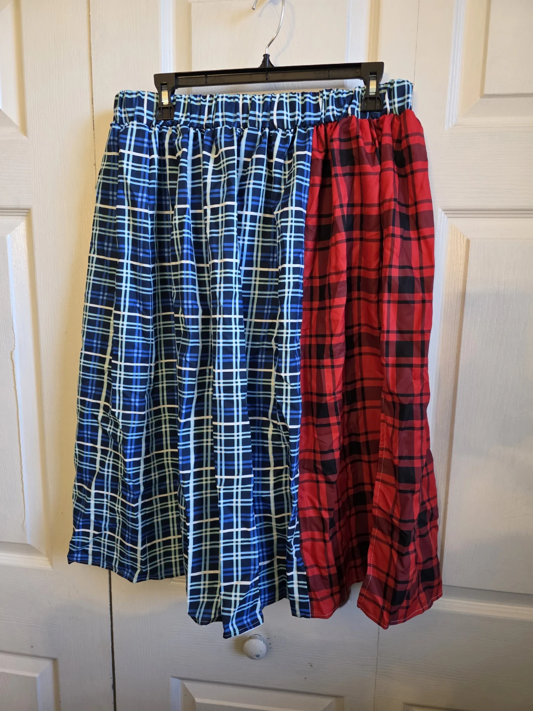 Patchwork Plaid Midi Skirt - photo 2