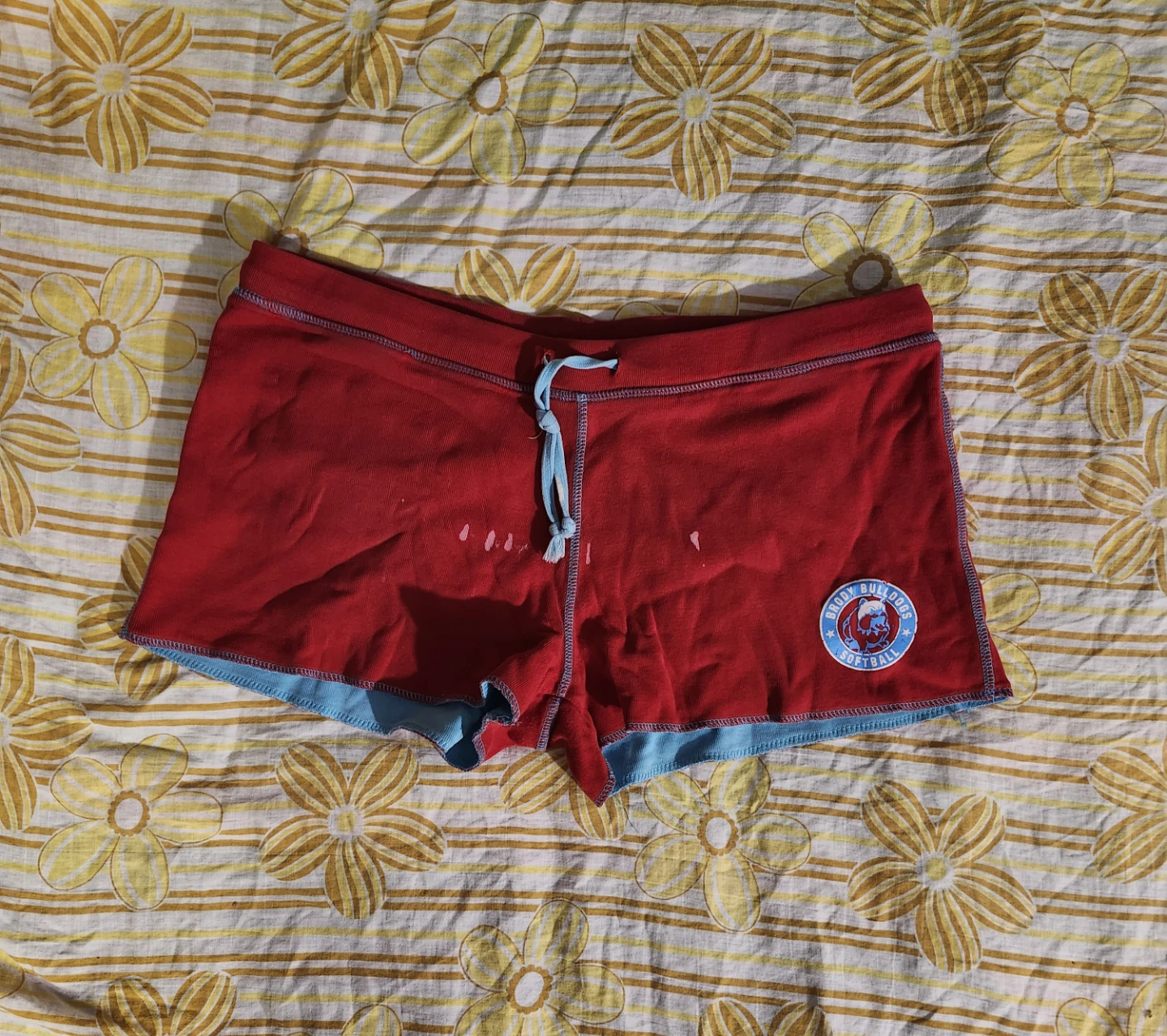 Blue and red "Player" reversible shorts - photo 3