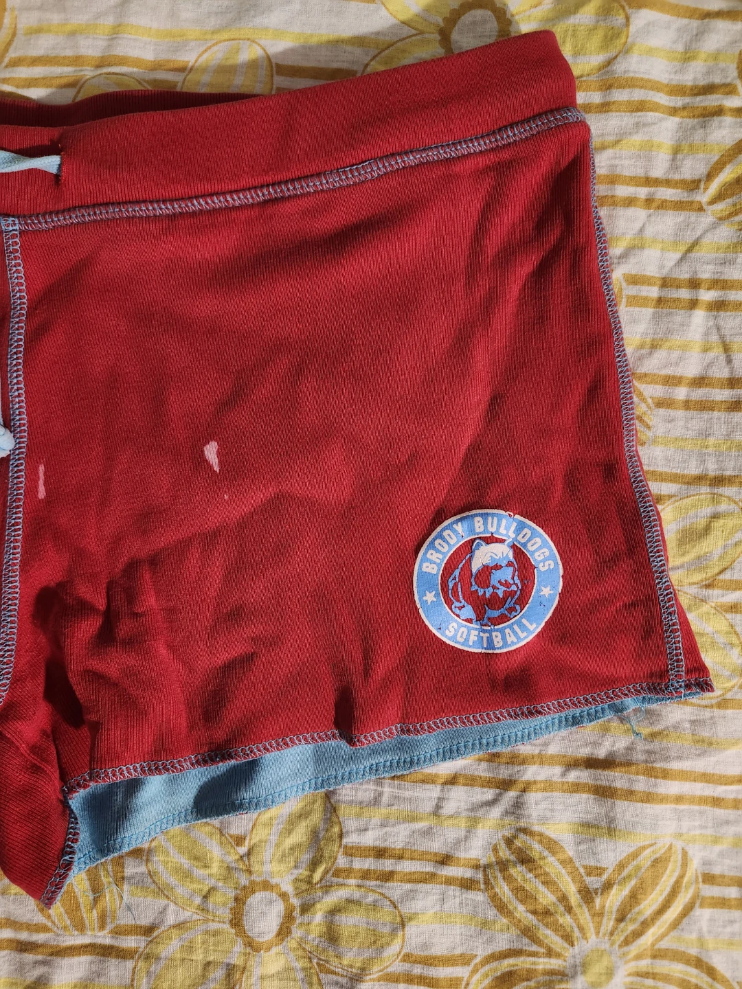 Blue and red "Player" reversible shorts - photo 5