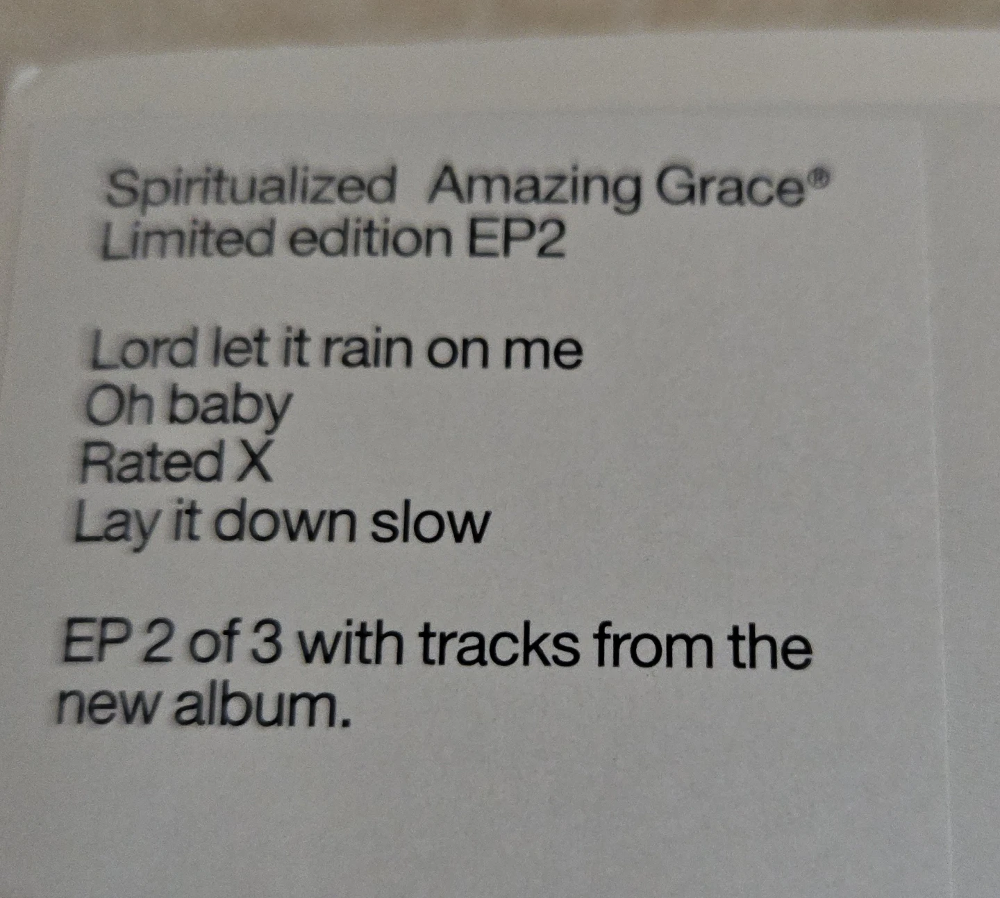 Spiritualized Amazing Grace Limited Edition 3x EP Vinyl Box Set - photo 4