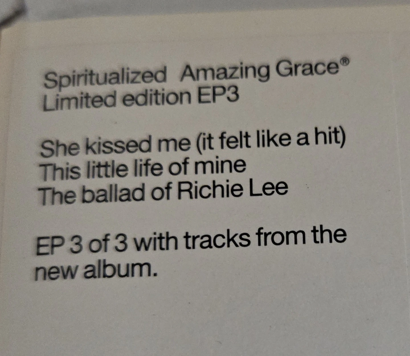Spiritualized Amazing Grace Limited Edition 3x EP Vinyl Box Set - photo 5