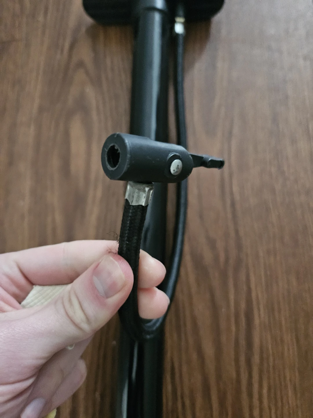 Black Bicycle Floor Pump