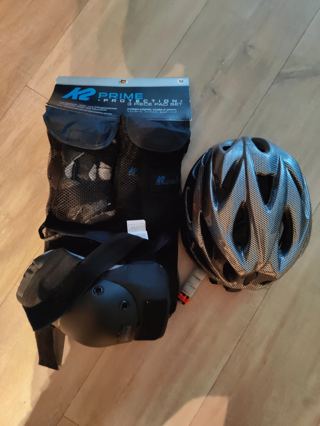 K2 Prime Protection 3 Piece Pad Set with Helmet