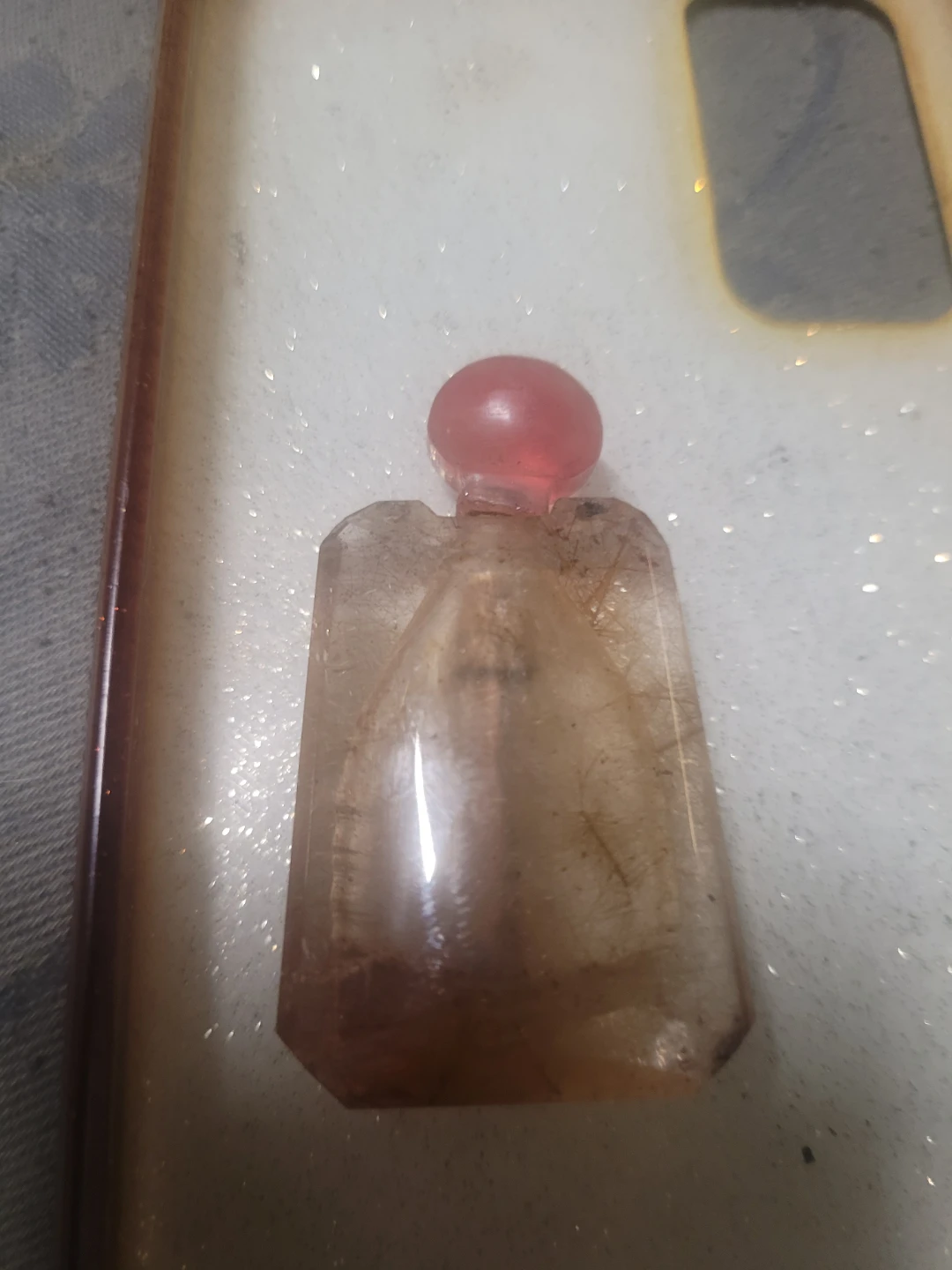 Vintage crystal Snuff bottle
