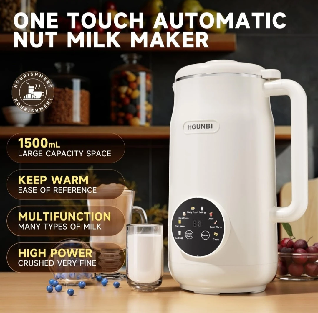 HGUNBI 8-in-1 Multifunctional Nut Milk Maker - photo 3