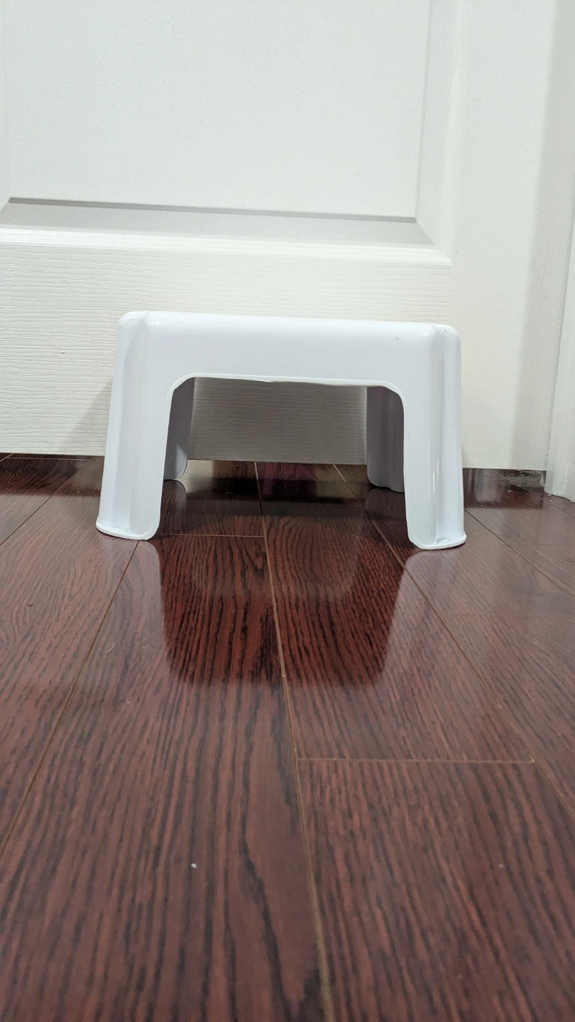 White Plastic Step Stool