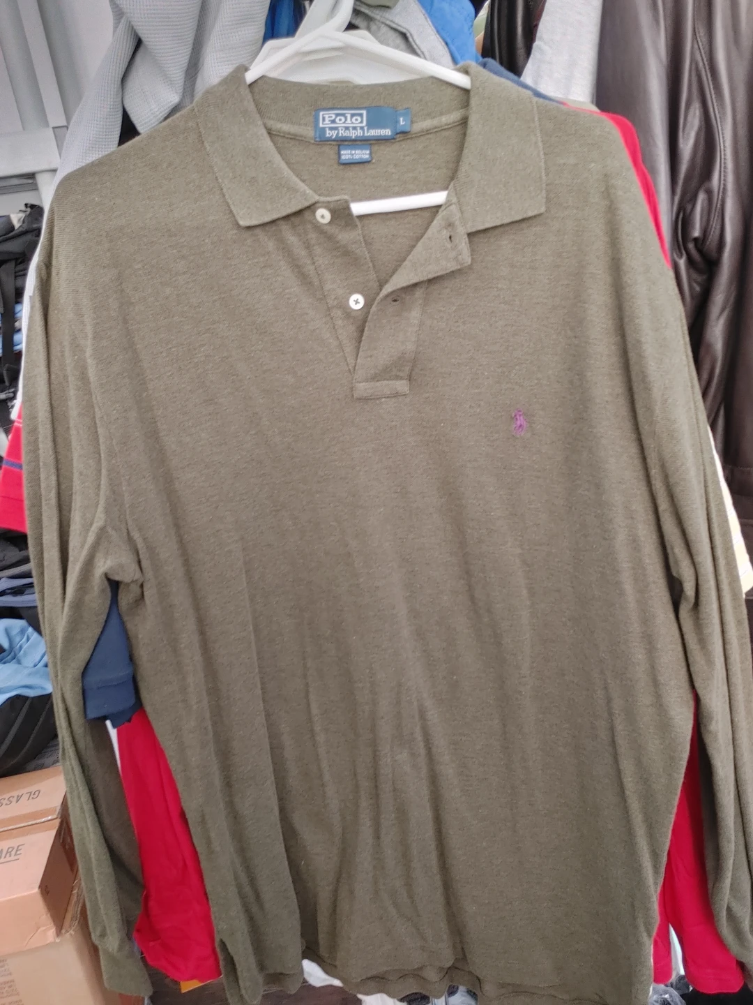 🧡 BRAND NEW RALPH LAUREN LONG SLEEVED POLO MENS LARGE