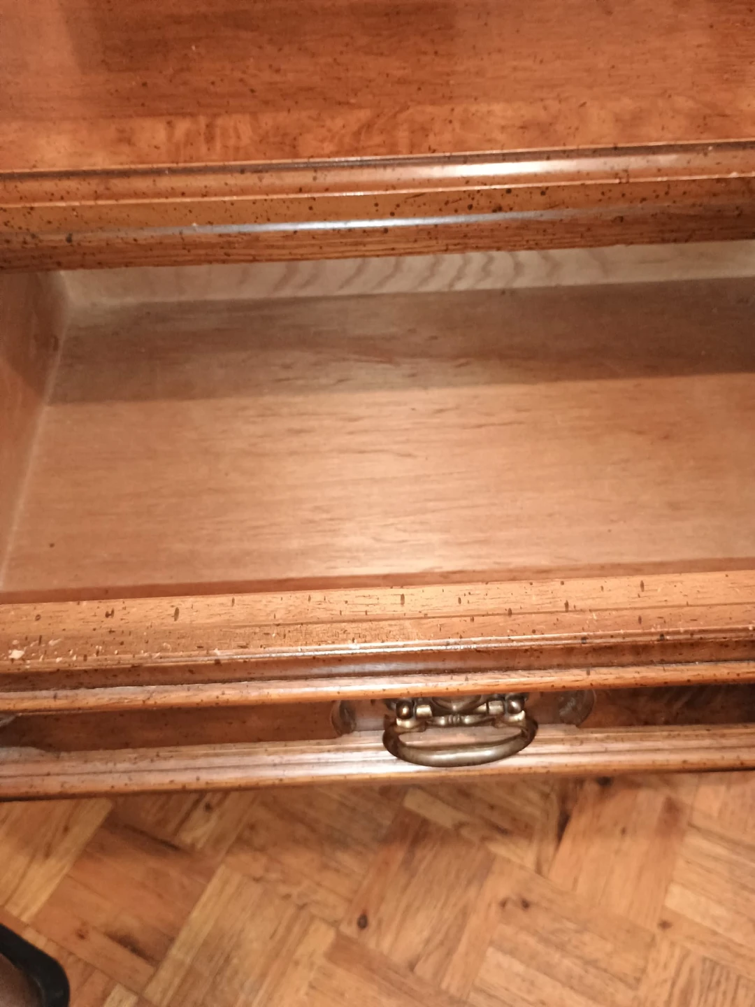 Vintage Wooden Side Table with Drawer and Cabinet 🥕 - photo 2