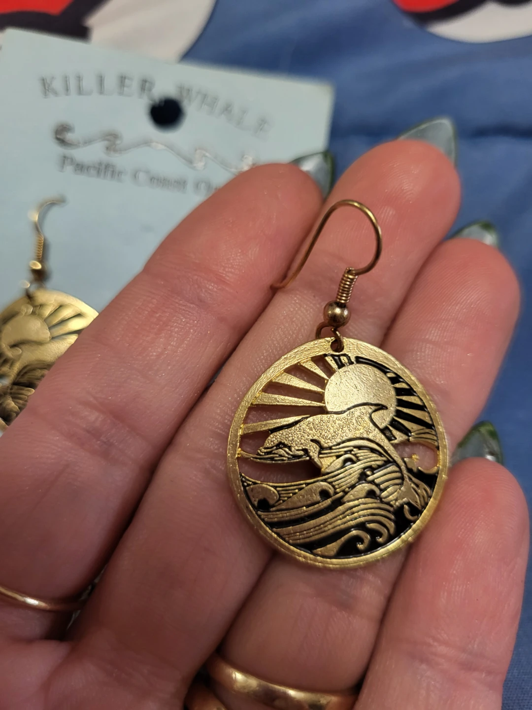 Killer Whale Pacific Coast Orca Earrings - Made in B.C. - photo 2