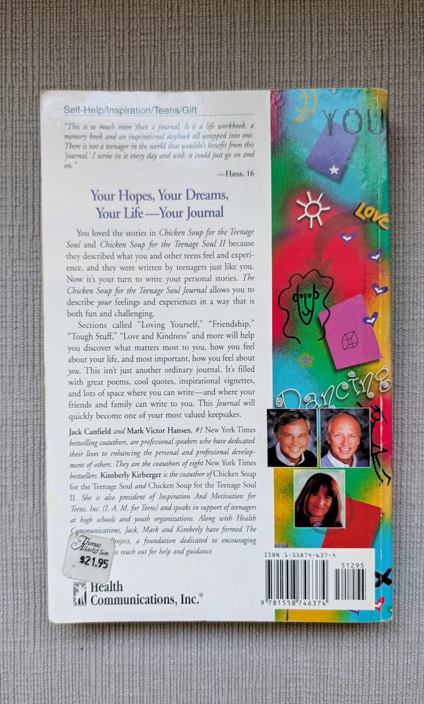 Chicken Soup for the Teenage Soul Journal - photo 2
