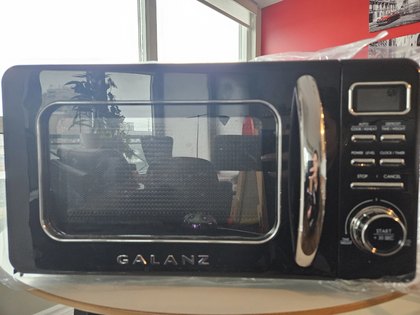 Galanz Retro Microwave Oven - Vinyl Black
