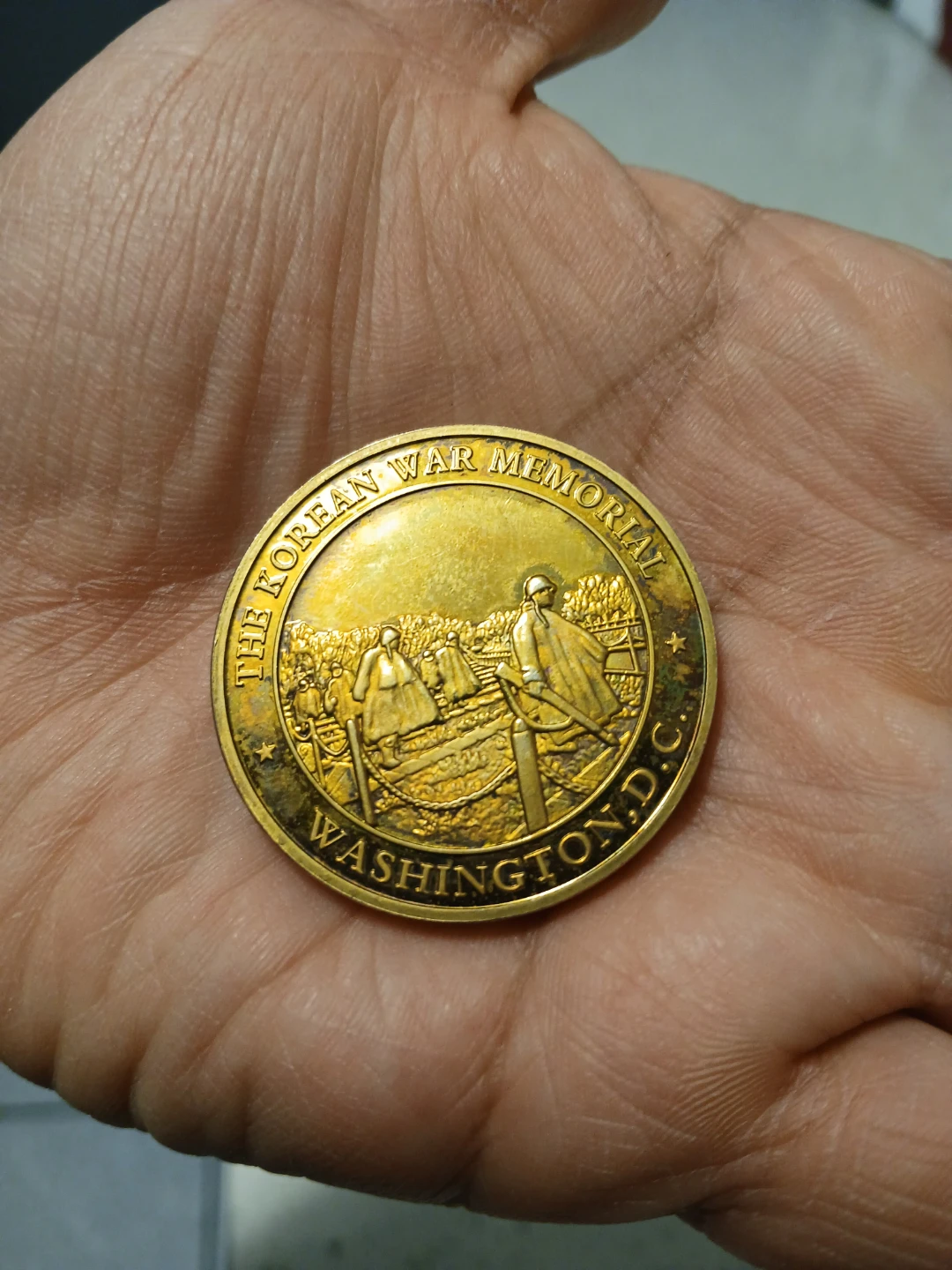 Korean War Memorial Challenge Coin Washington D.C.