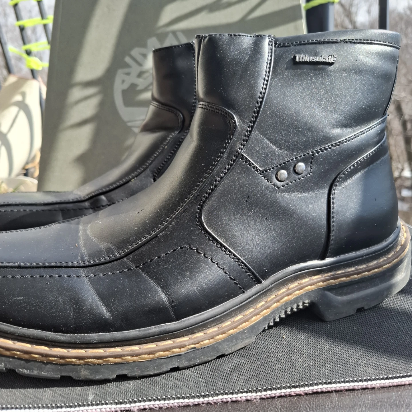 Thinsulate Zip Up Casual Boots size 12
