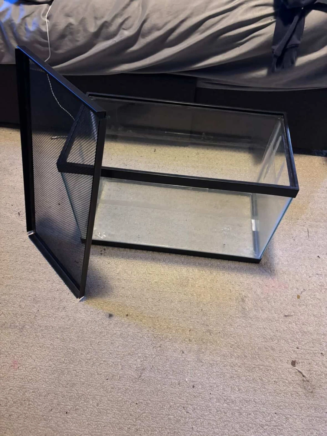 Glass Terrarium with Mesh Lid - photo 3