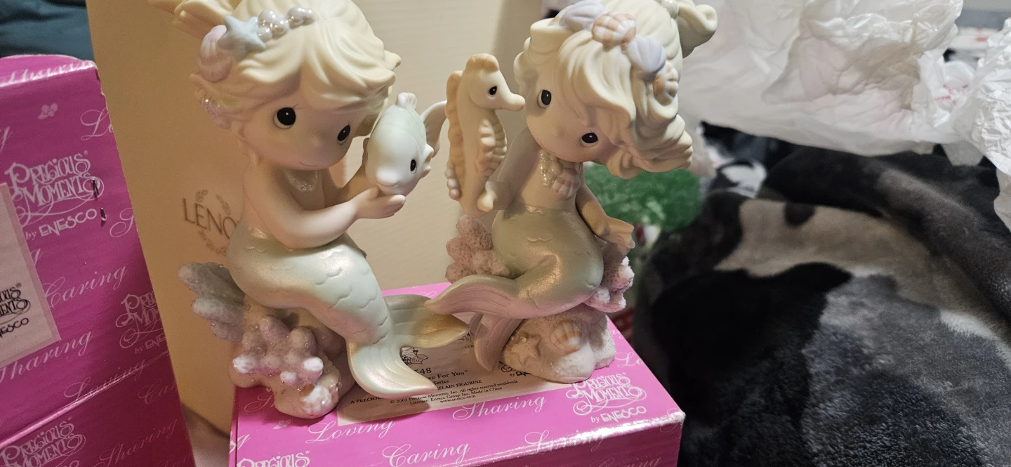 🌱3 pc  Precious Moments Disney "Love Is Treasure" Figurines - photo 2