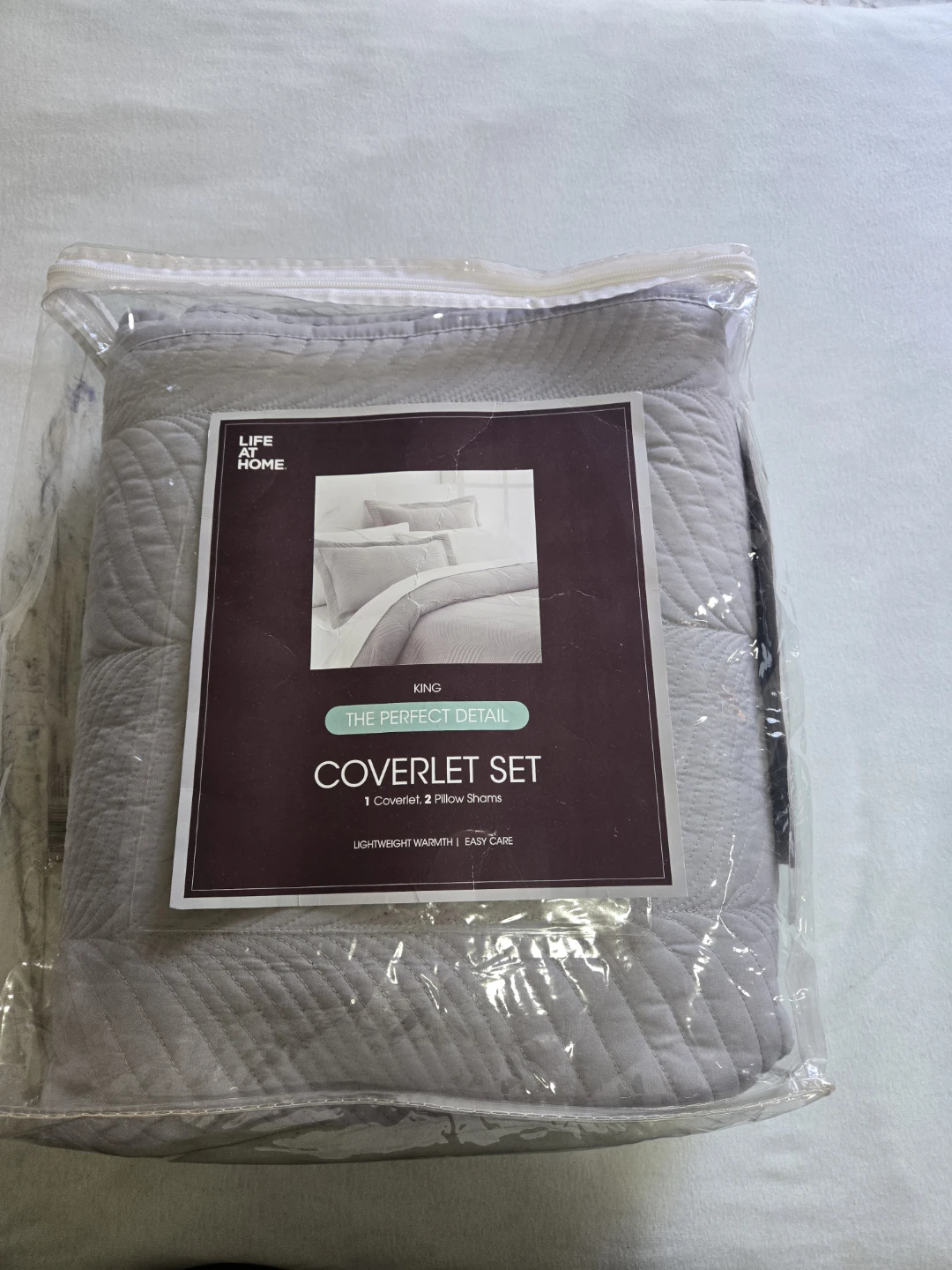 Life at Home King Coverlet Set - Grey - photo 3