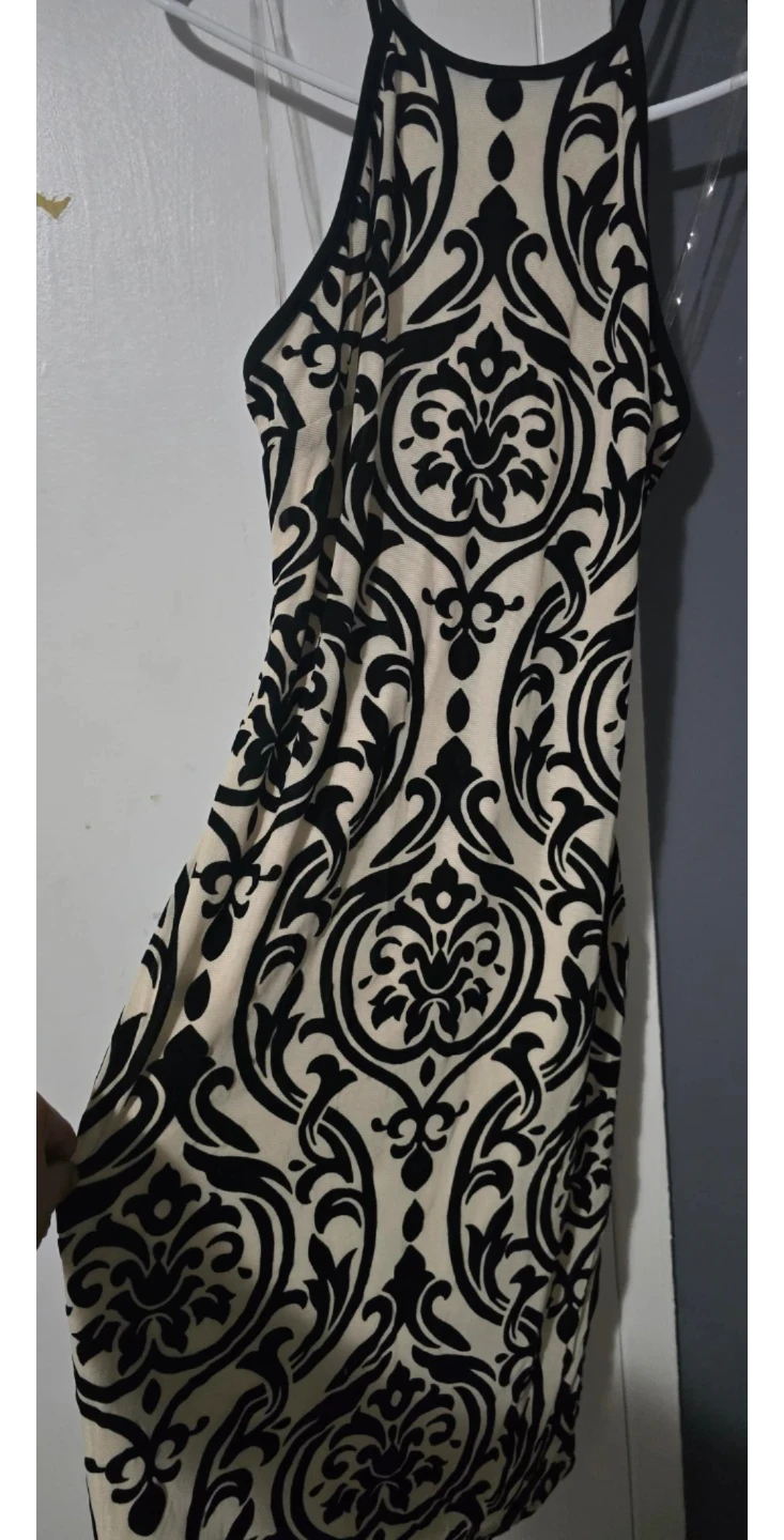 Women's Patterned Halter Neck Dress - photo 3