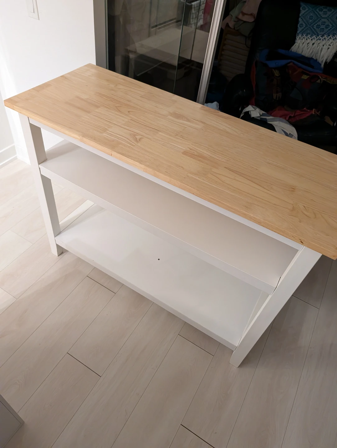 Kitchen Island Cart with Shelves