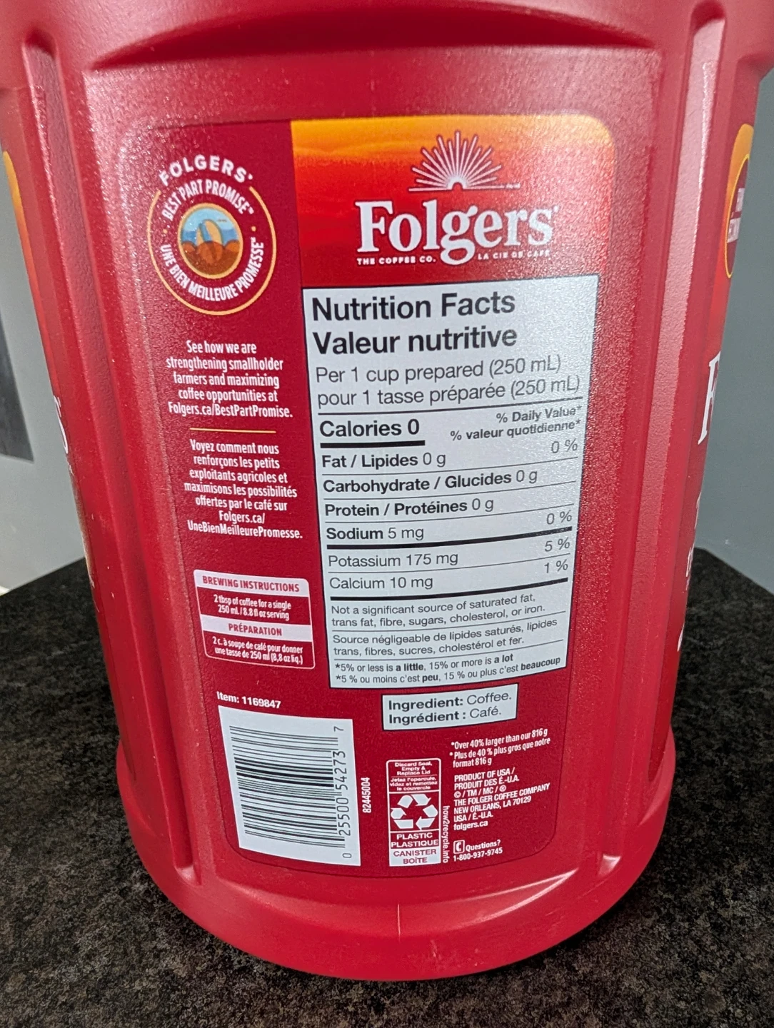 Folgers Classic Roast Ground Coffee 1.21 kg - photo 2