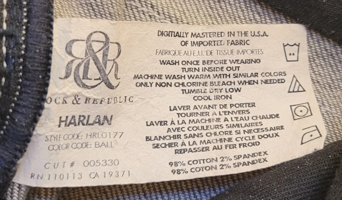 Rock & Republic Harlan Grey Moto Jeans Size 24 - photo 5