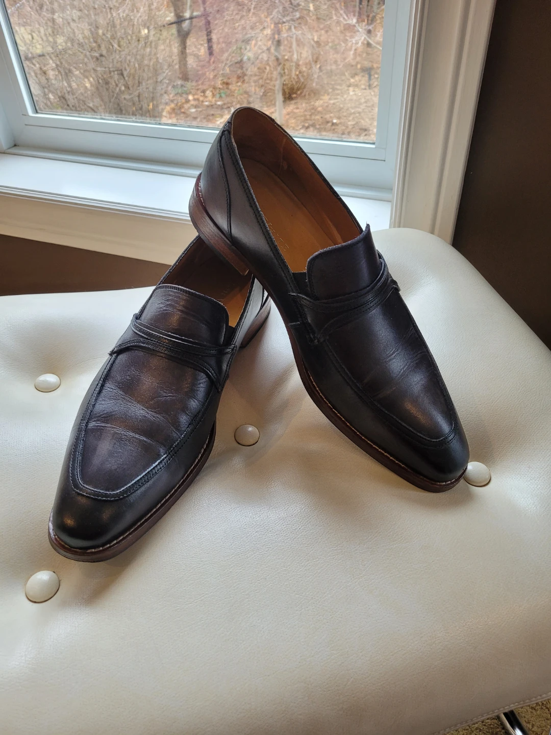 Ron White Leather Loafers sz 43