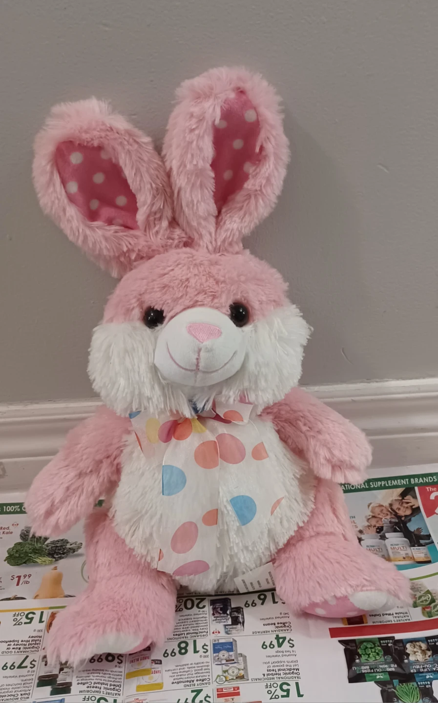 Pink Easter Bunny Plush Toy