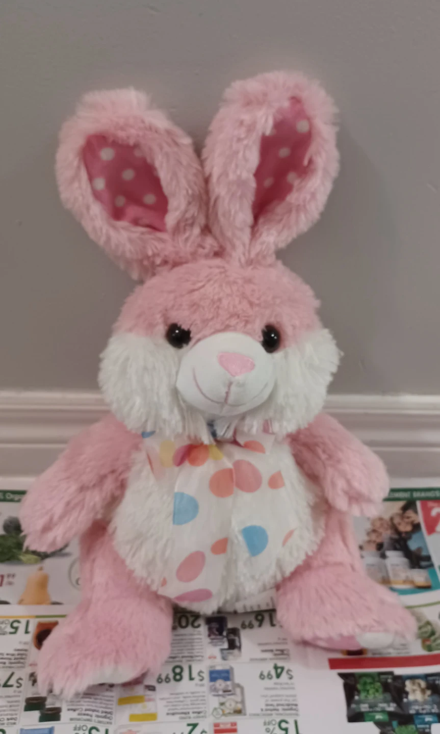 Pink Easter Bunny Plush Toy - photo 2