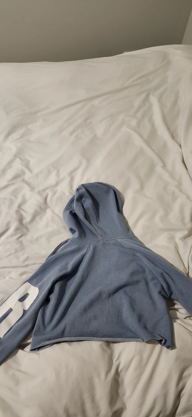 SAM GOLBACH "NEVER" Cropped Hoodie - photo 2