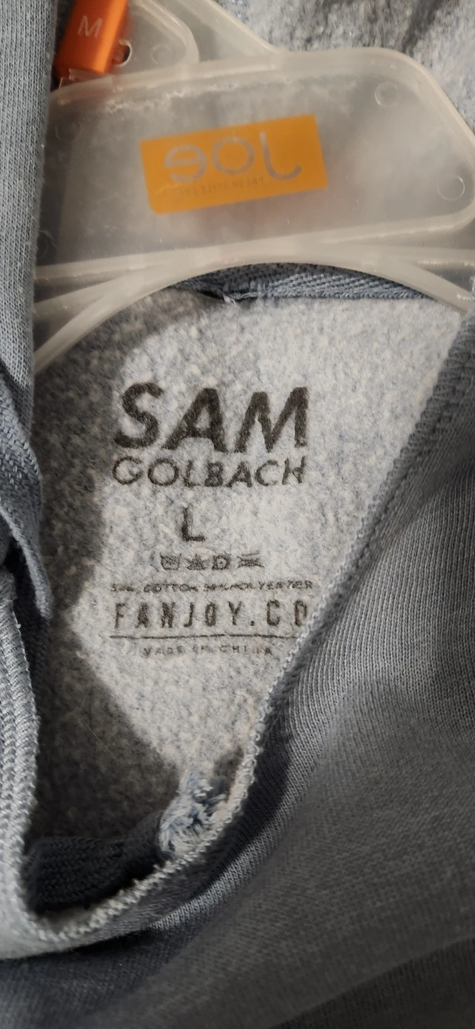 SAM GOLBACH "NEVER" Cropped Hoodie - photo 3