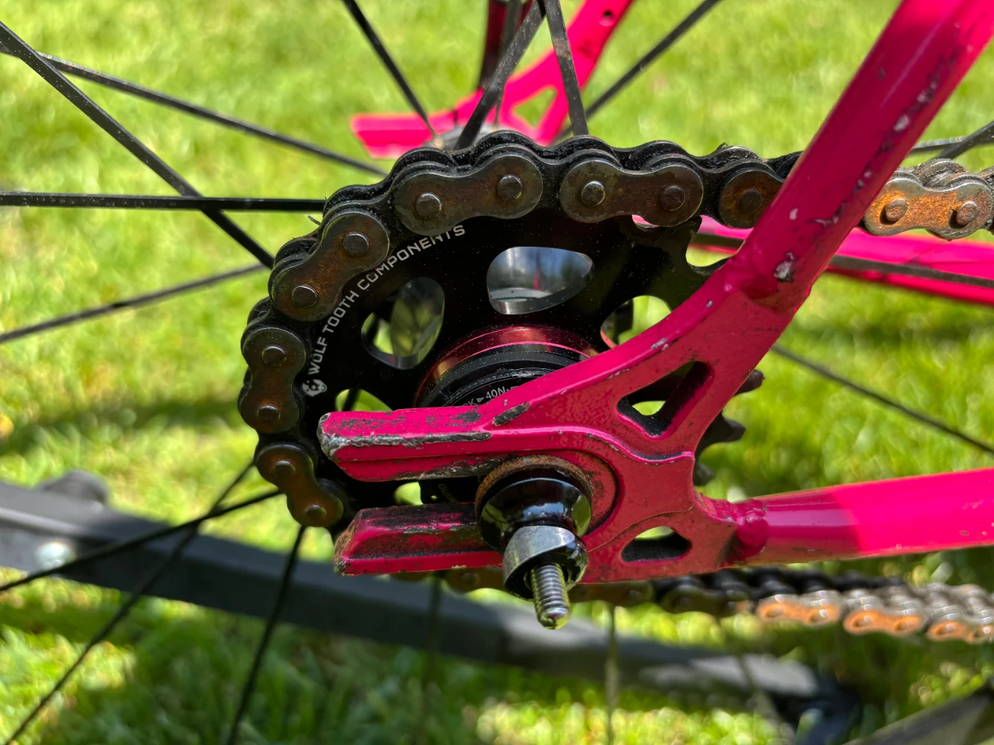 Custom Single Speed Steel Frame Track Bike, helmet, and tools. - photo 4