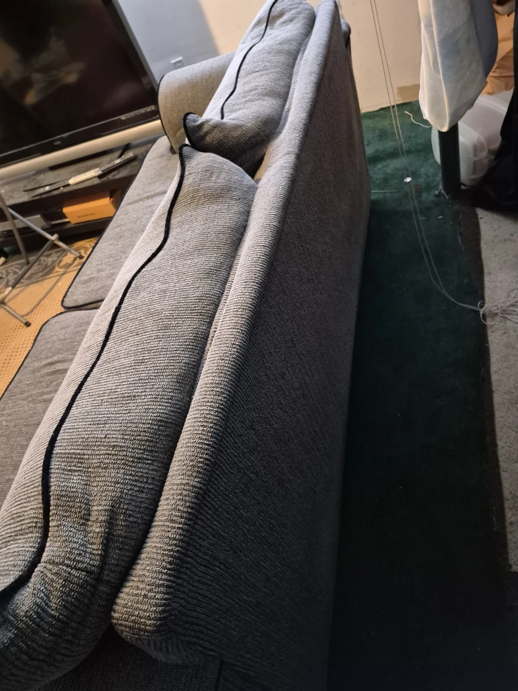 Grey Sofa with Black Piping - photo 3