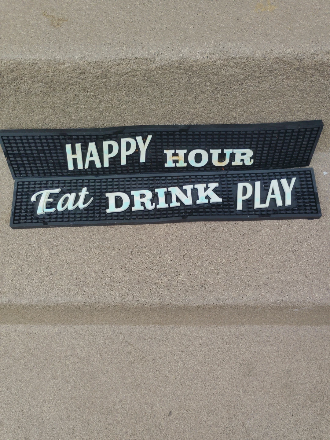 Happy Hour Eat Drink Play Bar Mat