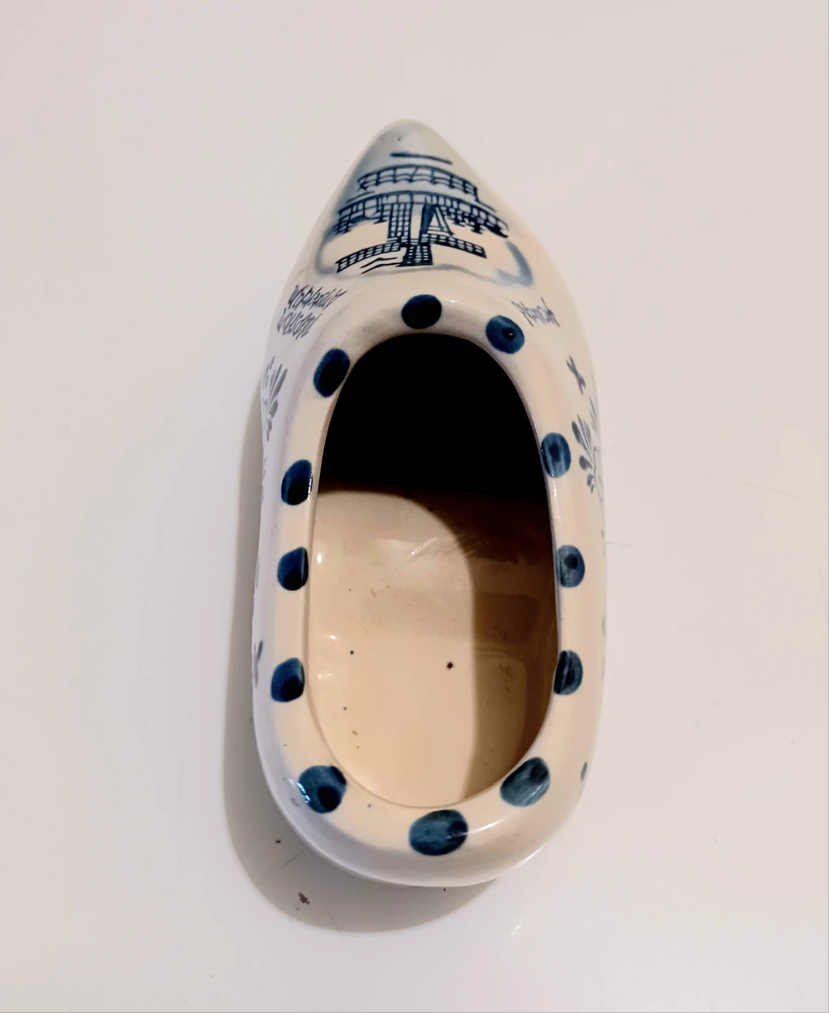 Vtg Hand Painted Delft Clog - photo 3