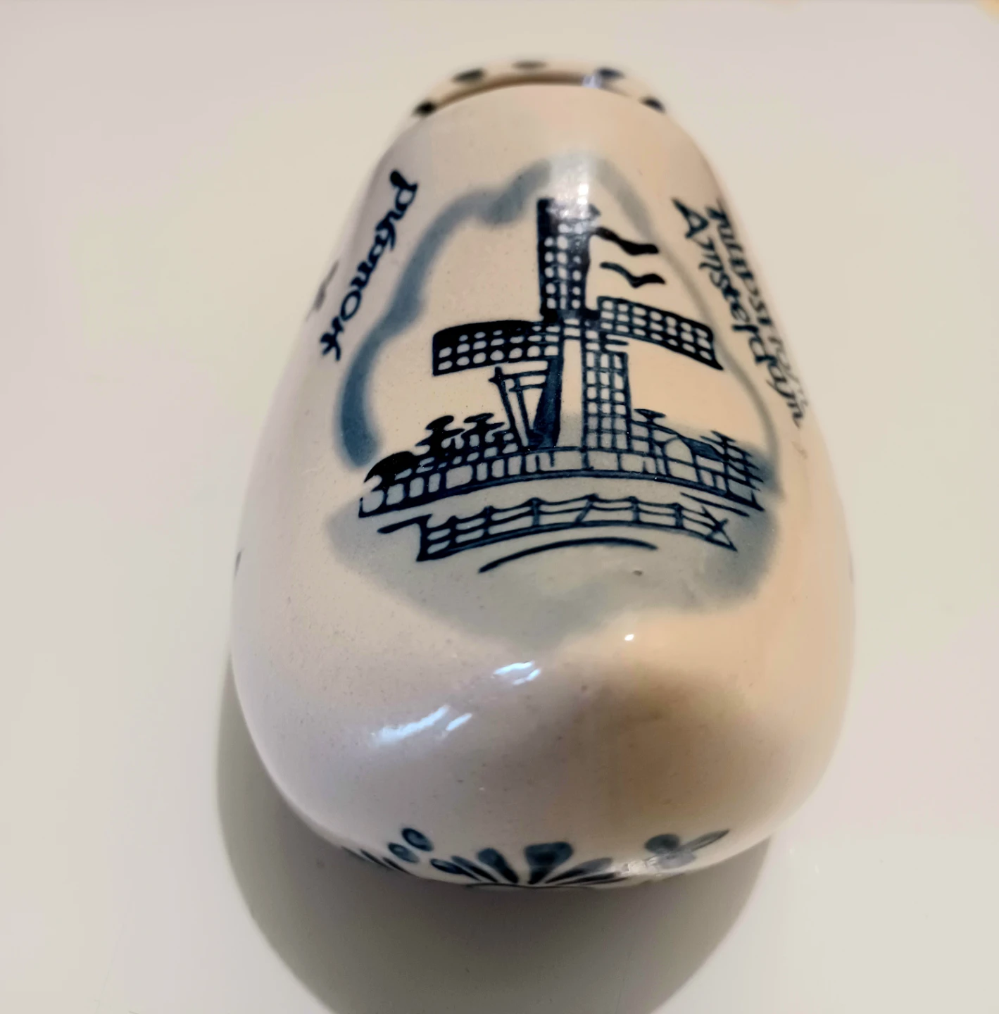 Vtg Hand Painted Delft Clog - photo 4