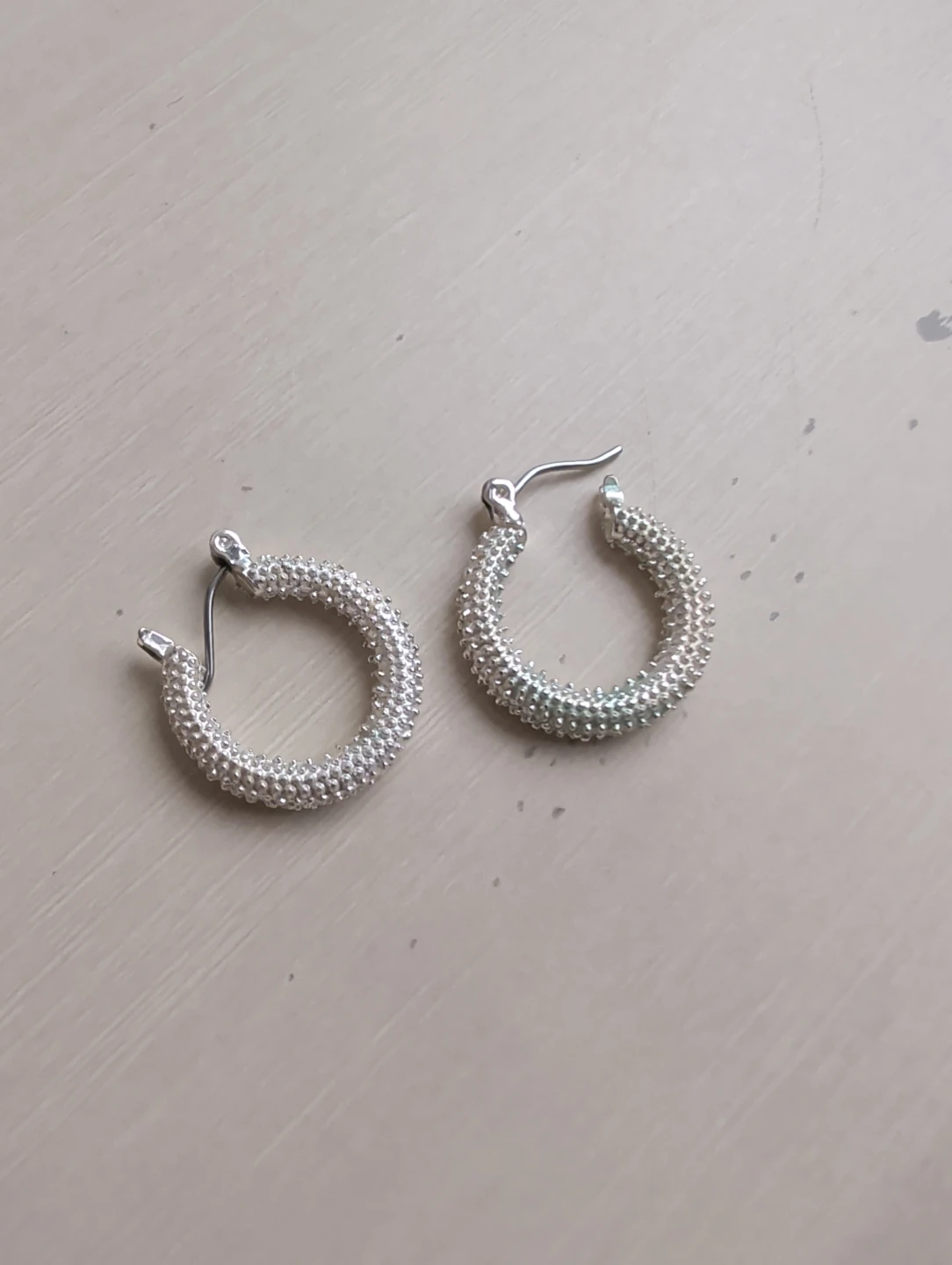 Textured Hoop Earrings