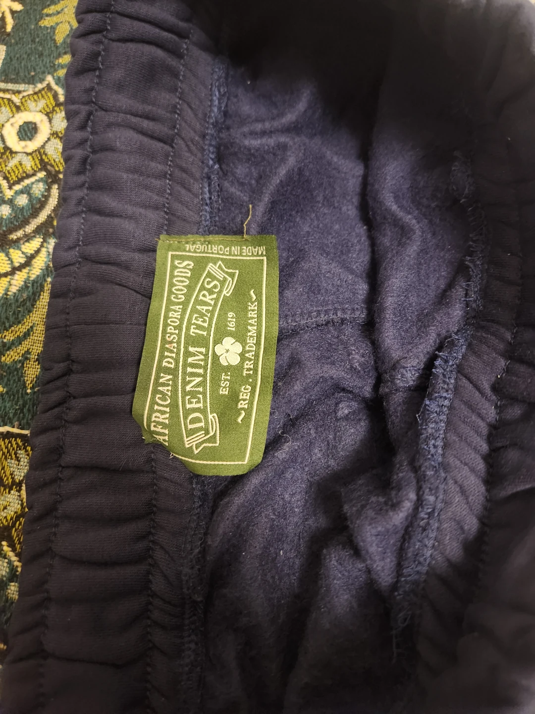 Denim Tears Navy Blue Hoodie and Sweatpants Set - photo 3