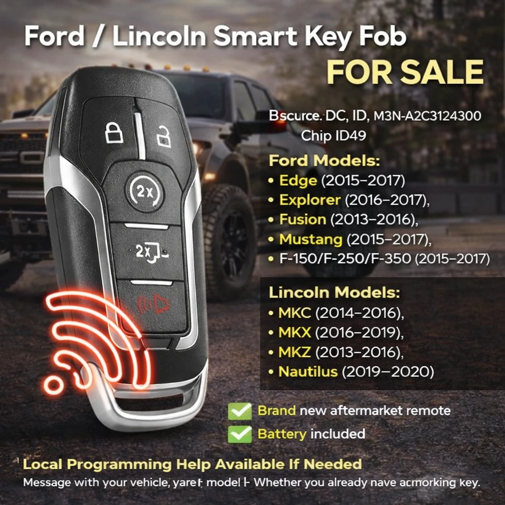 Ford / Lincoln Smart Key Fob Remote - photo 3