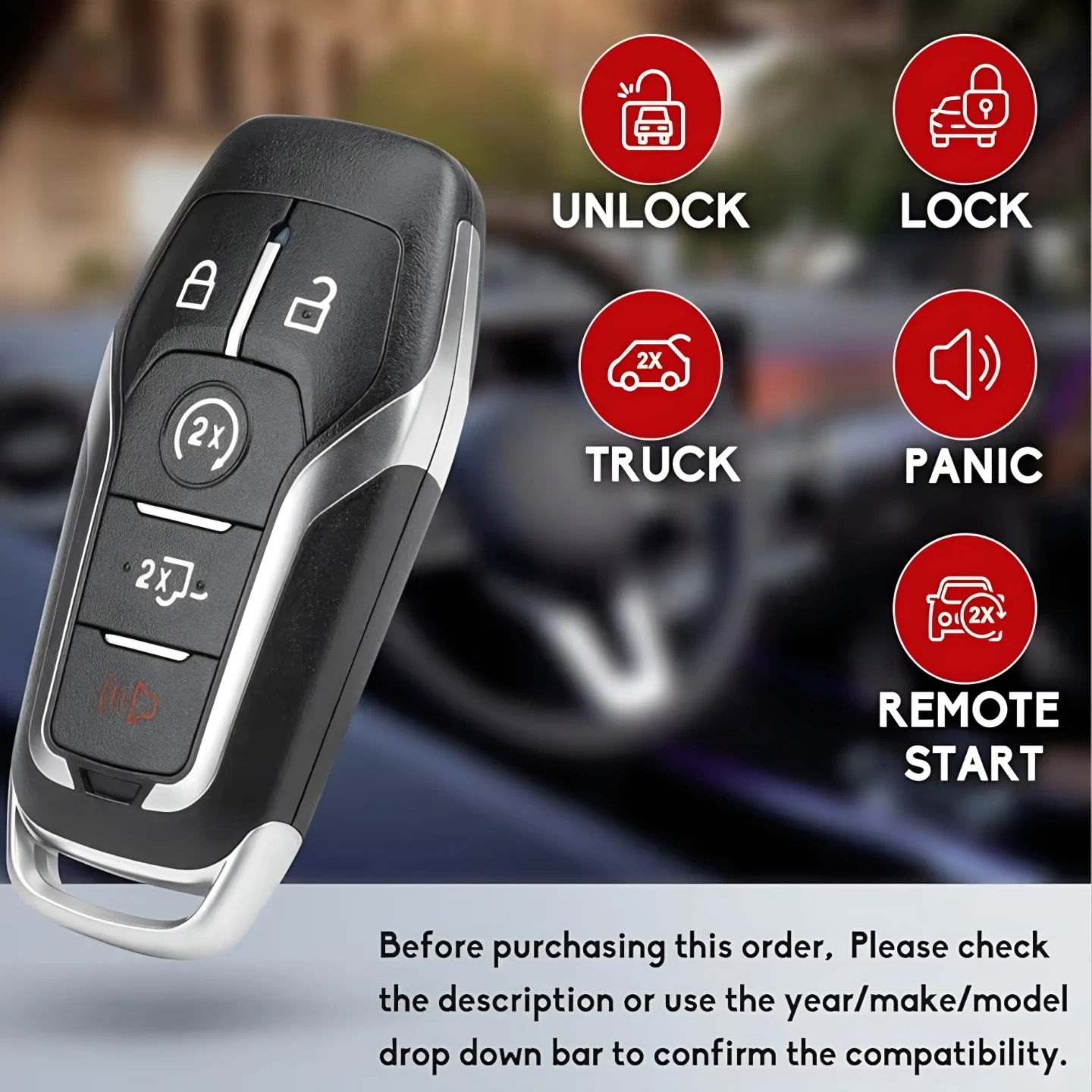 Ford / Lincoln Smart Key Fob Remote - photo 5