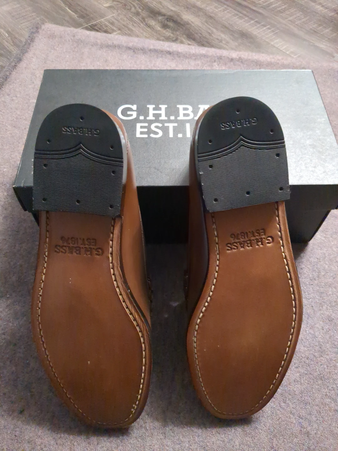 G.H. Bass Brown Leather Penny Loafers size 9 - photo 5