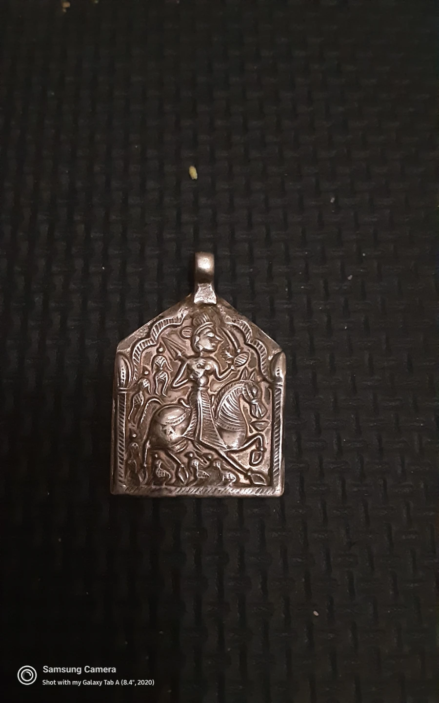 Antique Silver  TRibal Hindu God amulet