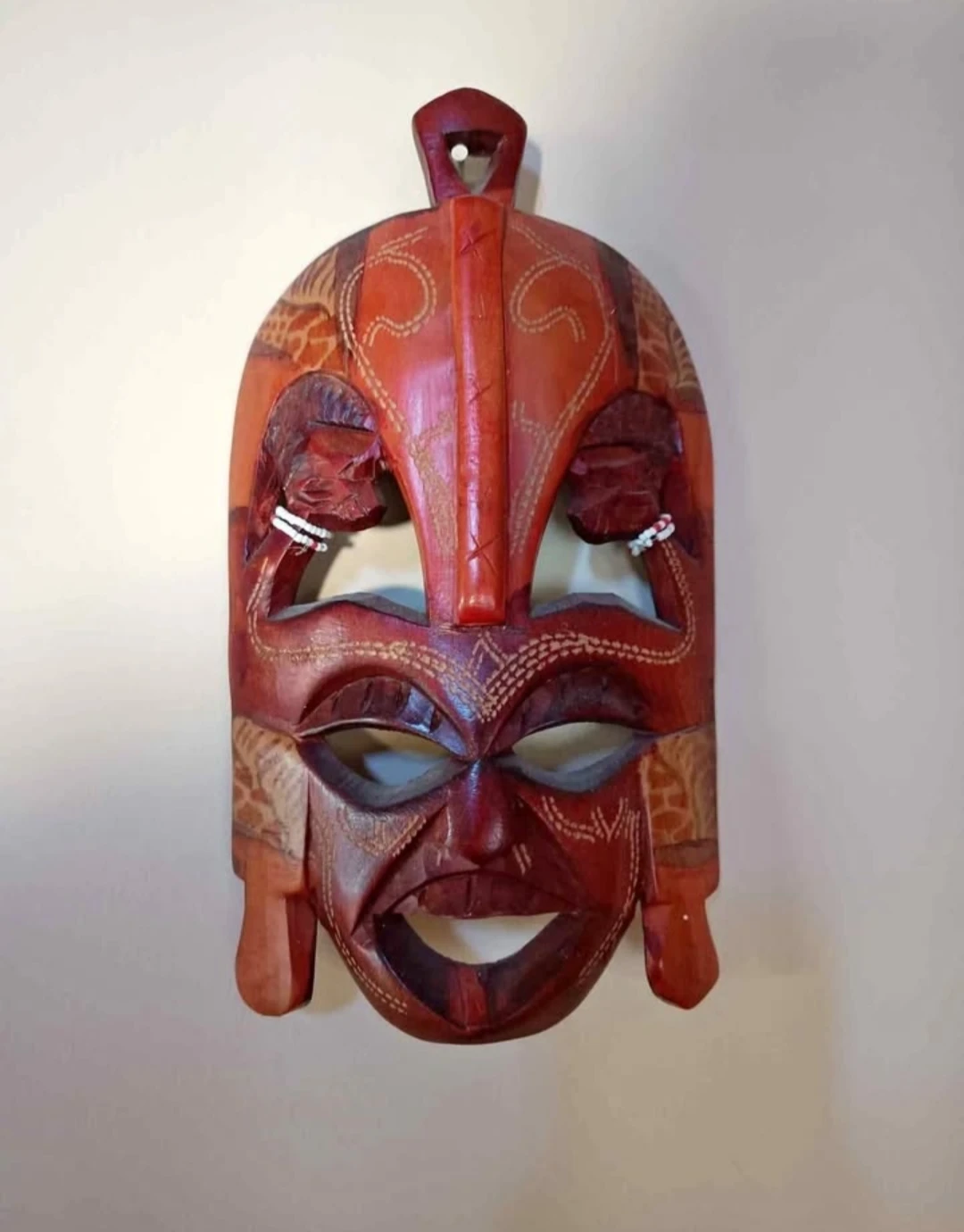 Maasai Kenyan Carved Wooden Mask