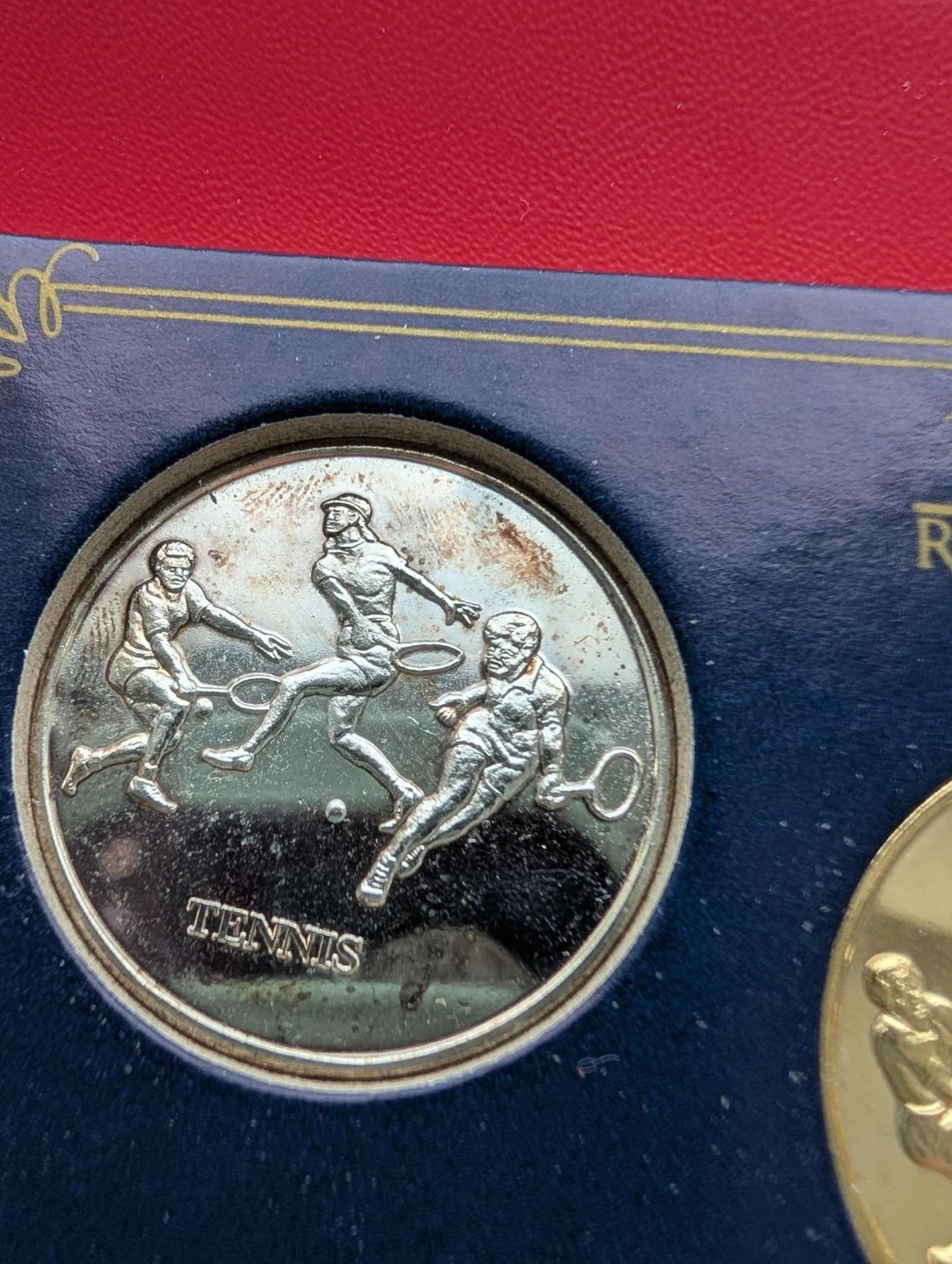 Tennis 1988 Seoul Summer Games Commemorative Medal - photo 4