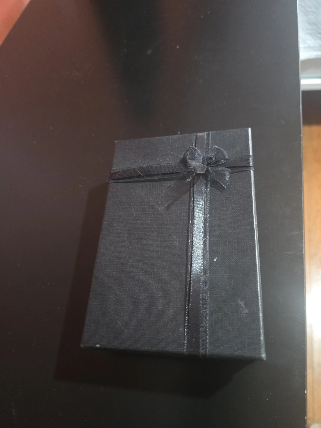 Black Gift Box with Ribbon