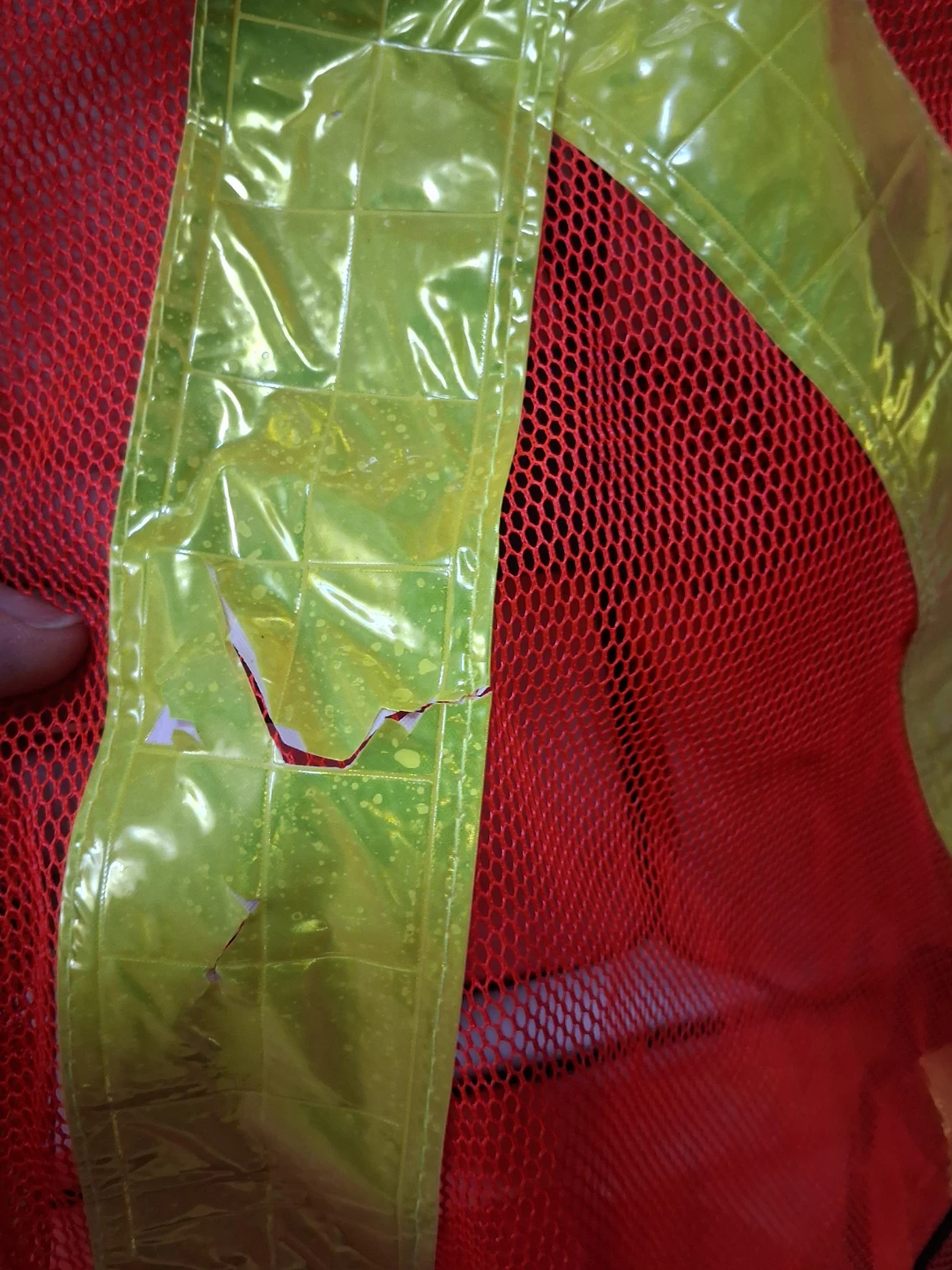 2 for $ 10. Orange High-Visibility Mesh Safety Vest - photo 3