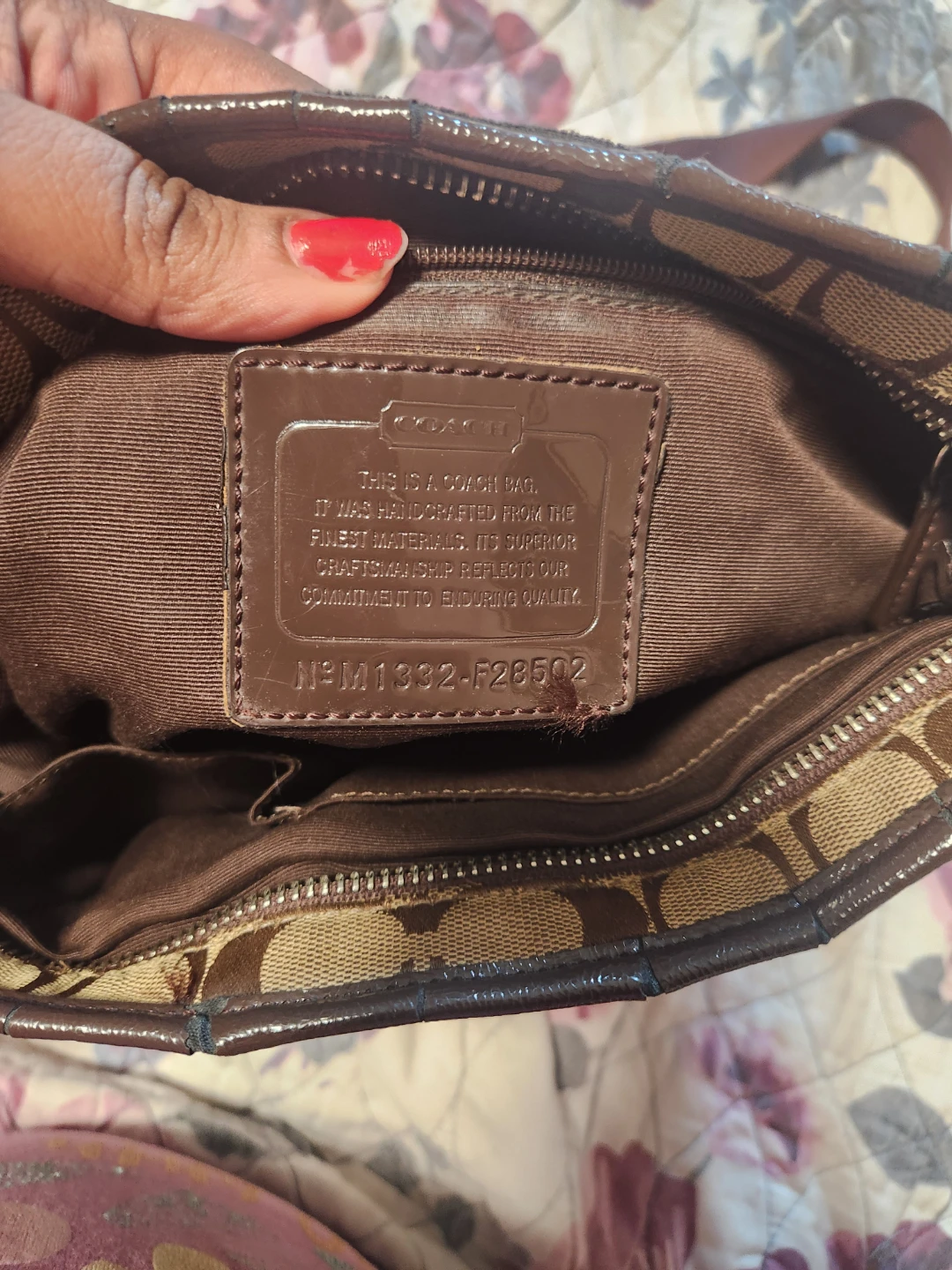 Coach Monogram Crossbody Bag as is - photo 3