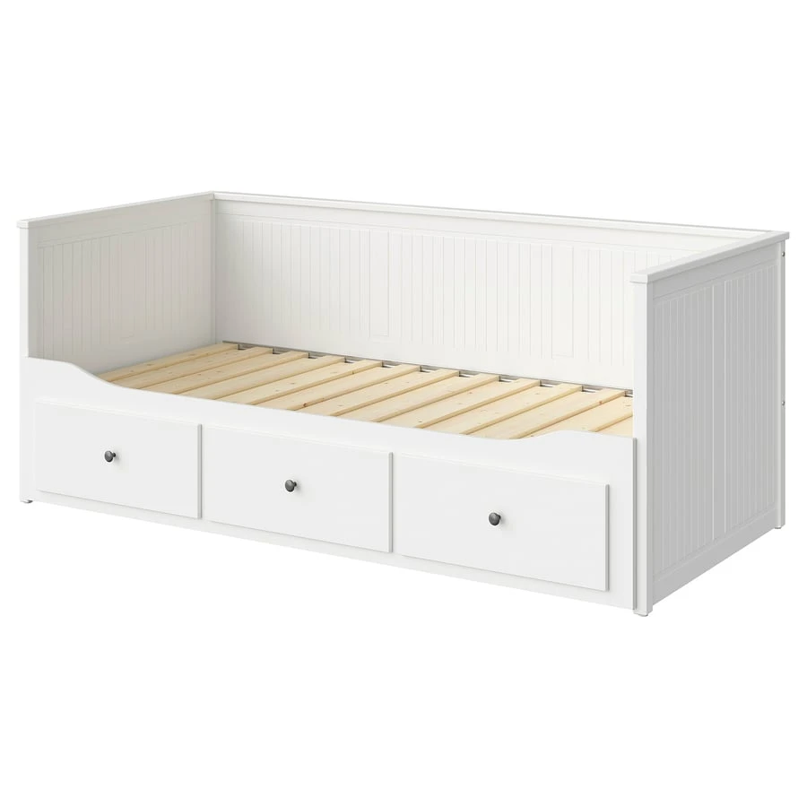 White Trundle Daybed with 3 Drawers